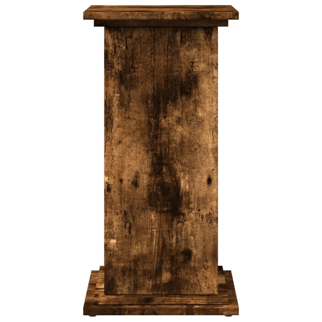 Espositore con Portaoggetti Rovere Fumo 31x30x60cm Truciolato 854620
