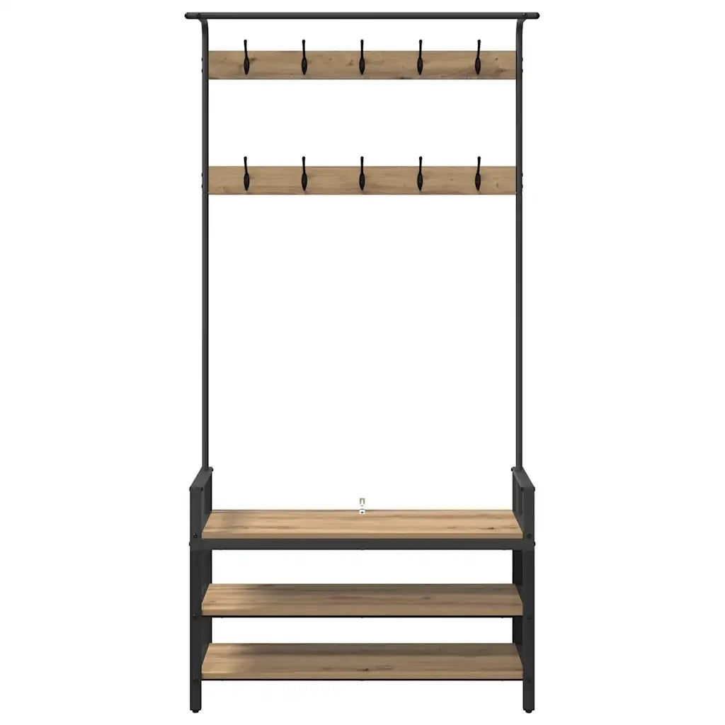 Appendiabiti Rovere artigianale 95 x 34 x 184 cm 879964