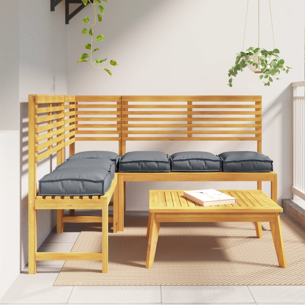 Cuscini per pallet per seduta 6 pz Antracite 40x40x8 cm Tessuto Oxford