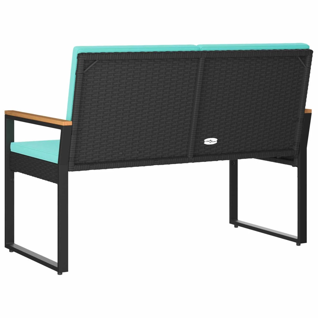 Panchina da esterno 2 -Seater 107 x 61 x 80 cm polyrattan 42025341
