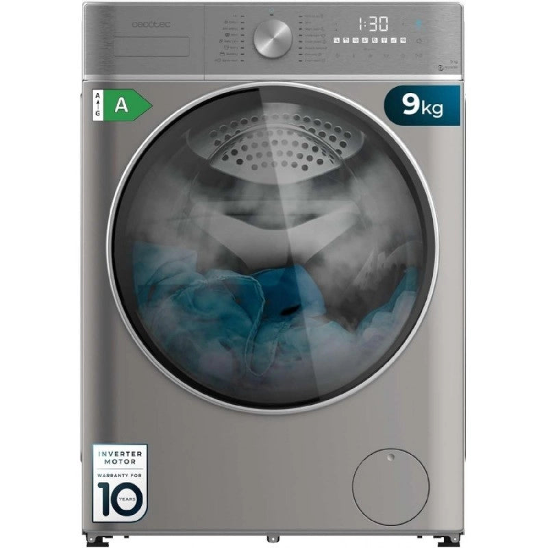 CECOTEC 02767 - Lavatrice Bolero DressCode 9800 Inverter Steel A