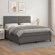 Giroletto a Molle con Materasso Grgio 180x200 cm in Similpellecod mxl 77133