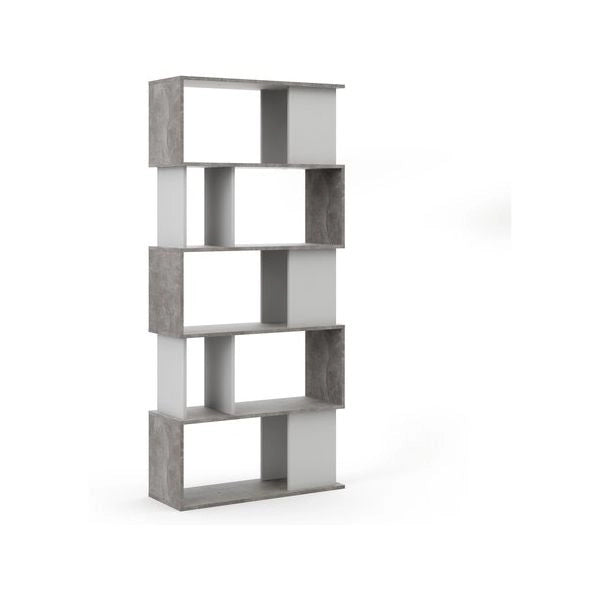 Libreria tvilum 71735pgx49 maze oxid beton e white