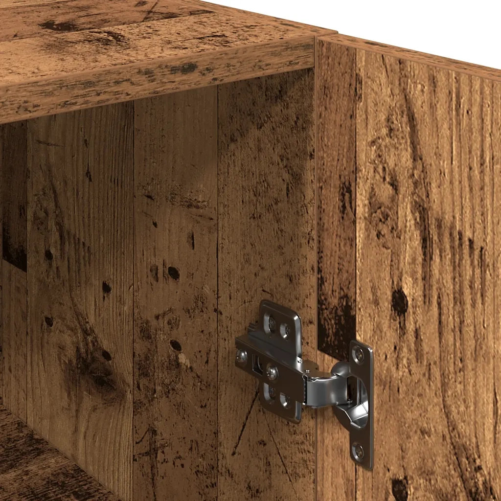 Mobile TV Legno Antico 30,5x30x90 cm in Legno Multistrato