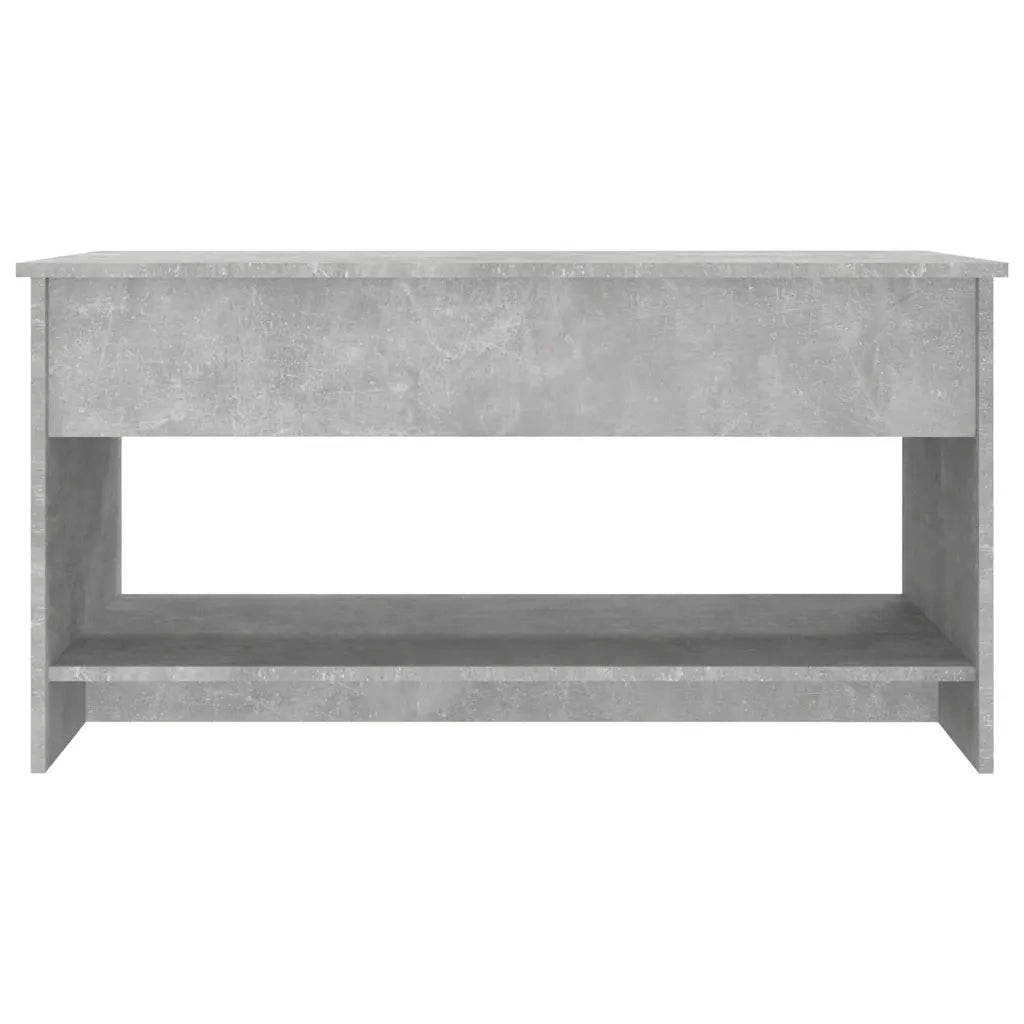Tavolino salotto | Tavolino da caff¨¨ | Tavolino da Soggiorno Grigio Cemento 102x50x52,5cm Legno Multistrato