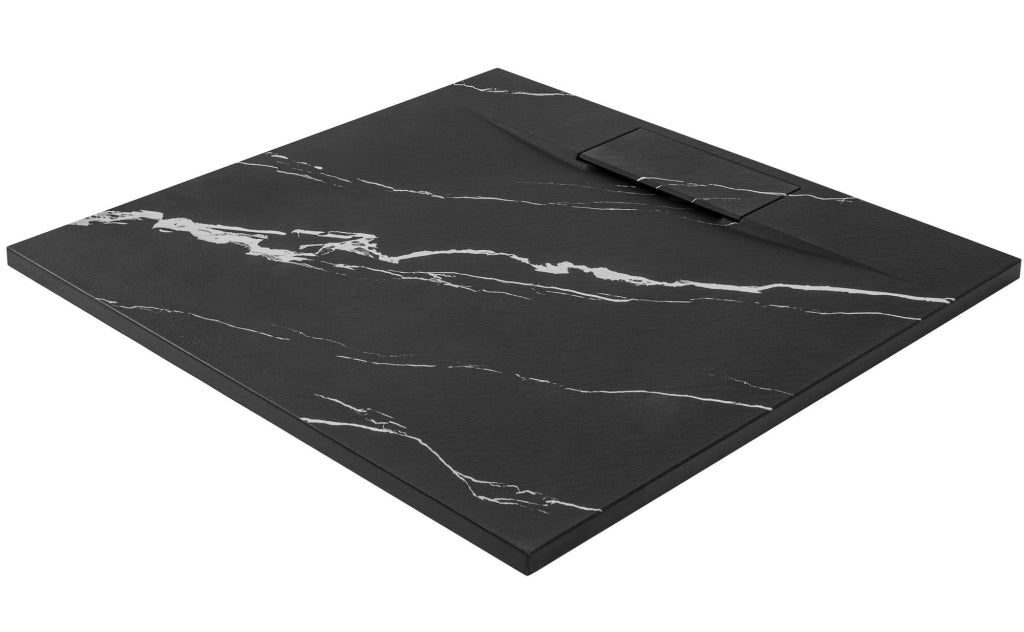 Piatto Doccia Bazalt Carrara Black 90x90