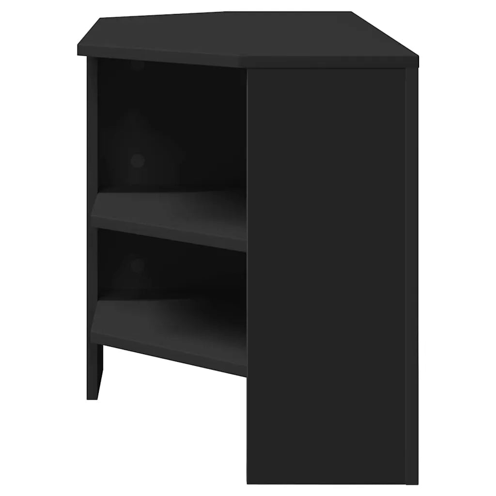 MobileTVAngolare Nero 102 x 40,5 x 45 cm Legno multistrato