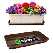 Supporto per vaso da fiori KADAX 40 cm, fioriera da balcone, vassoio in plastica