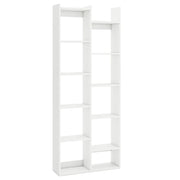 Libreria a forma di albero 65 x 20 x 162 cm ampio spazio di archiviazione design moderno legno bianco 20_0010748