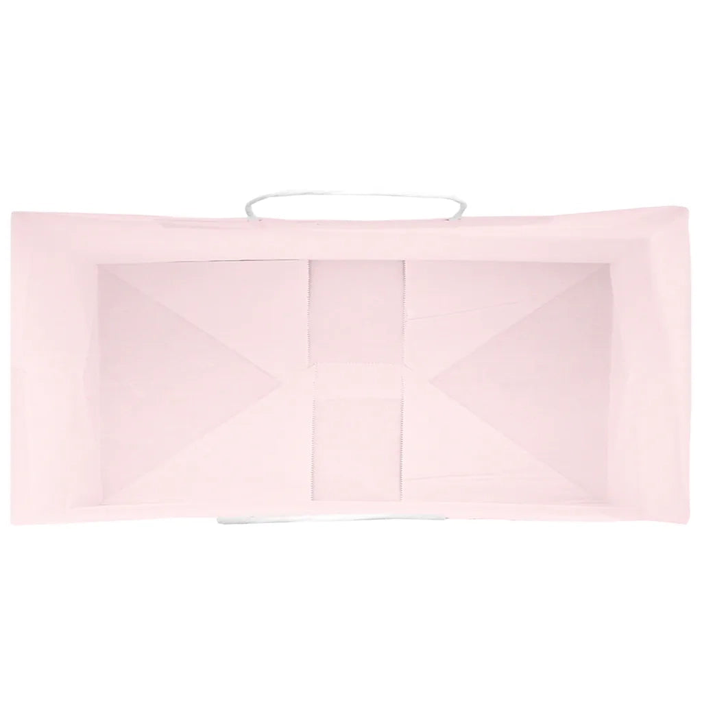 Sacchetti di Carta 250 pz con Manici Rosa 18x8x22 cm 4101670
