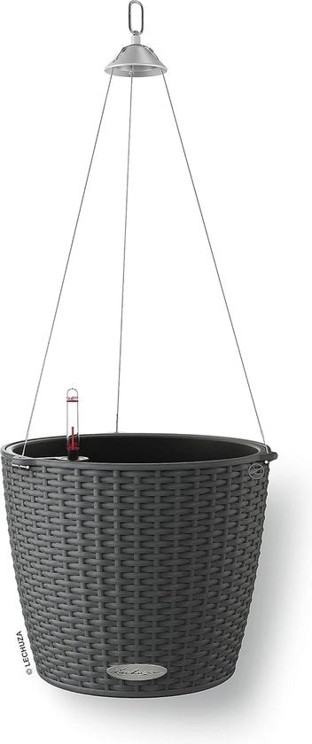Cassa per piante con sistema di drenaggio, granito, 27 x 27 x 23 cm, Single