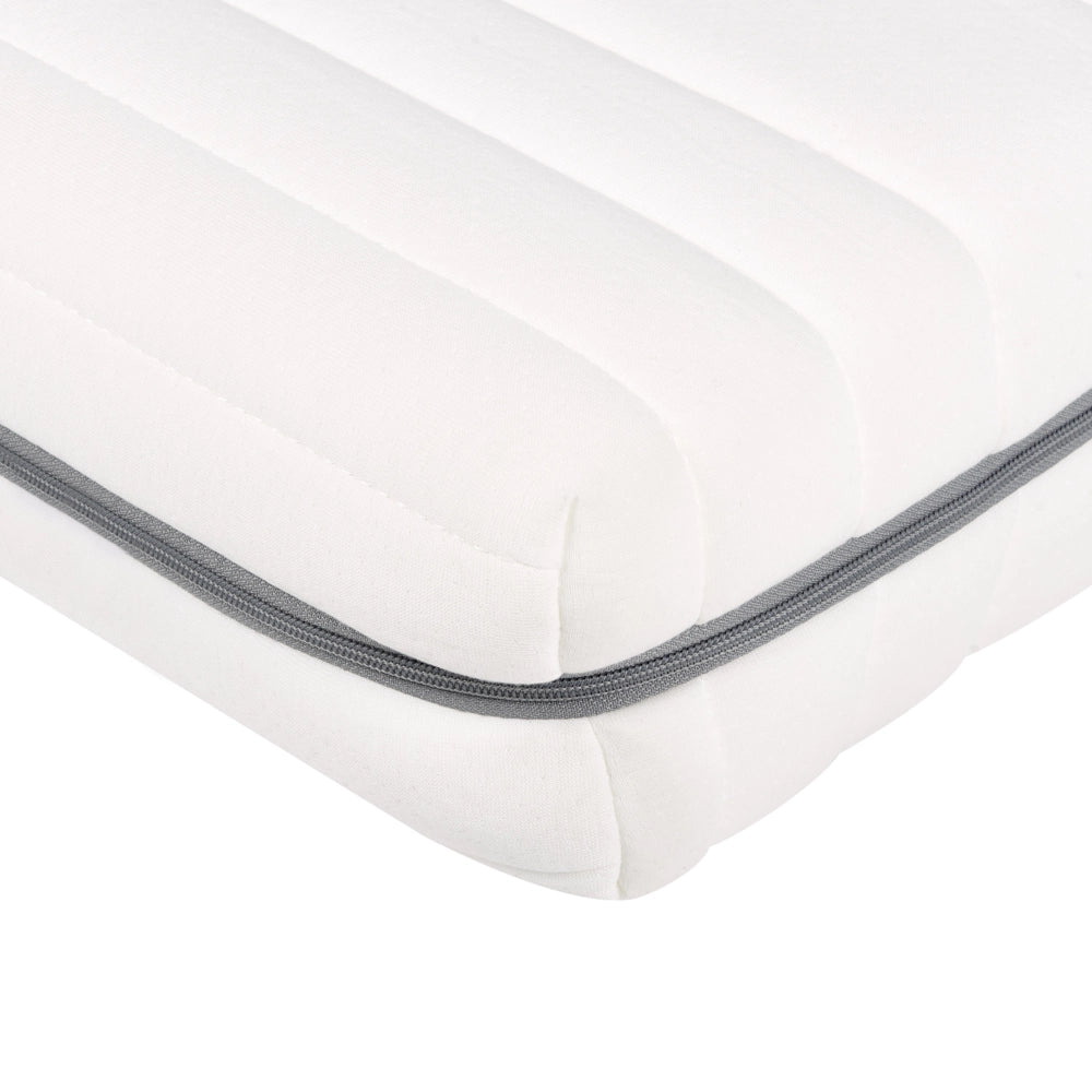Materasso in schiuma bianco 180 x 200 cm Tessuto poliestere sfoderabile con cerniera EU Misura singola Medium Firm H2