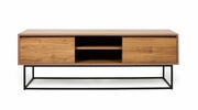 Porta TV in legno "Laxus" - 140 x 40 x 50 cm - Marrone