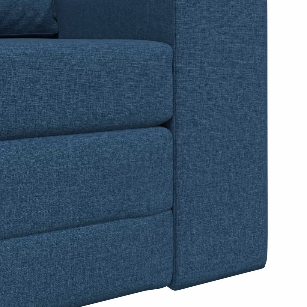 Divano letto | Sof¨¤ letto | Letto singolo Blu 98 x 71 x 83 cm Tessuto