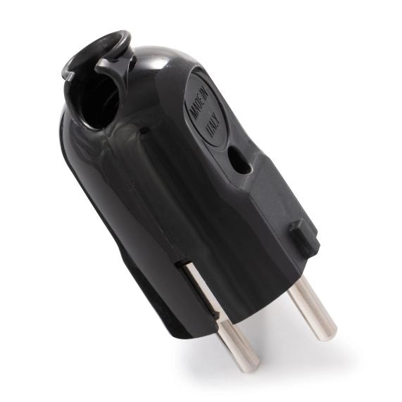 Spina Schuko 2 Poli + Terra 16A Nera 16A 80071 Fanton 5 Pezzi