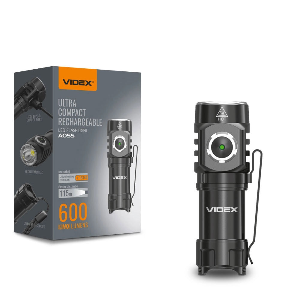 Torcia tattica LED 10W 600lm 115m IP68 Videx A055