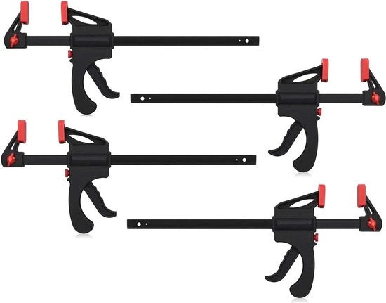 Set di Viti a Rullo Bar per Fissaggio Rapido a Mano - 4 Pezzi - 6 Pollici - Fissaggio Rapido per Lavorazione del Legno