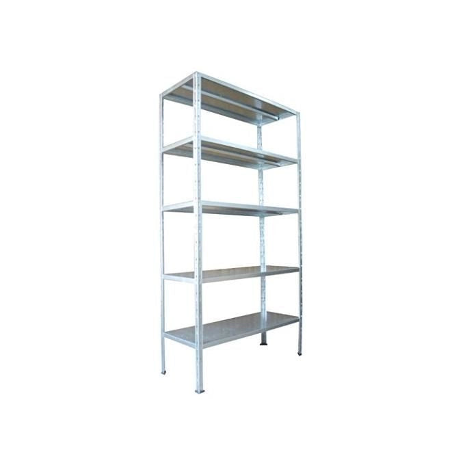 Prometal SIZ Scaffale Componibile in Metallo Ad Incastro 5 Ripiani 100x40 cm Capacita' 80 Kg Ripiano Colore Zincato