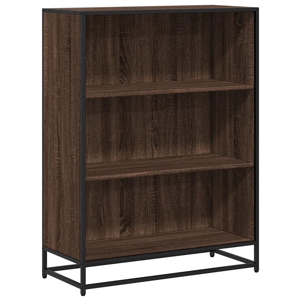 Libreria Rovere Marrone 80,5x35x107,5 cm in Legno Multistrato
