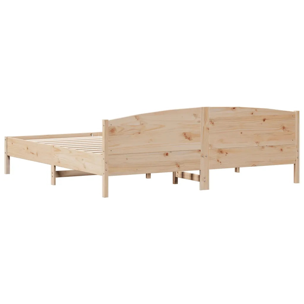 Giroletto senza Materasso 180x200 cm in Legno Massello di Pino 3216191