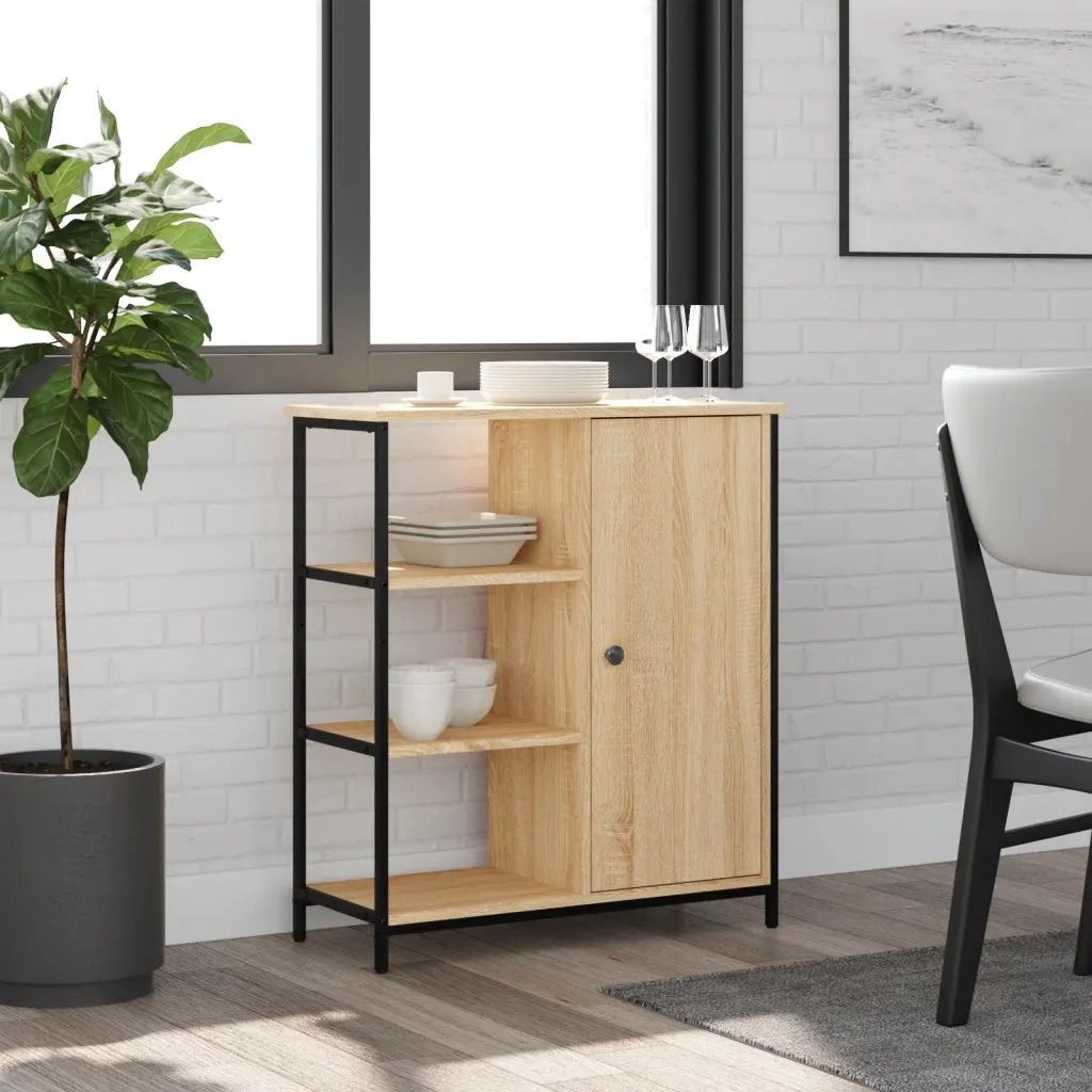 Credenza Rovere Sonoma 70x30x80 cm Legno ingegnerizzato 835490