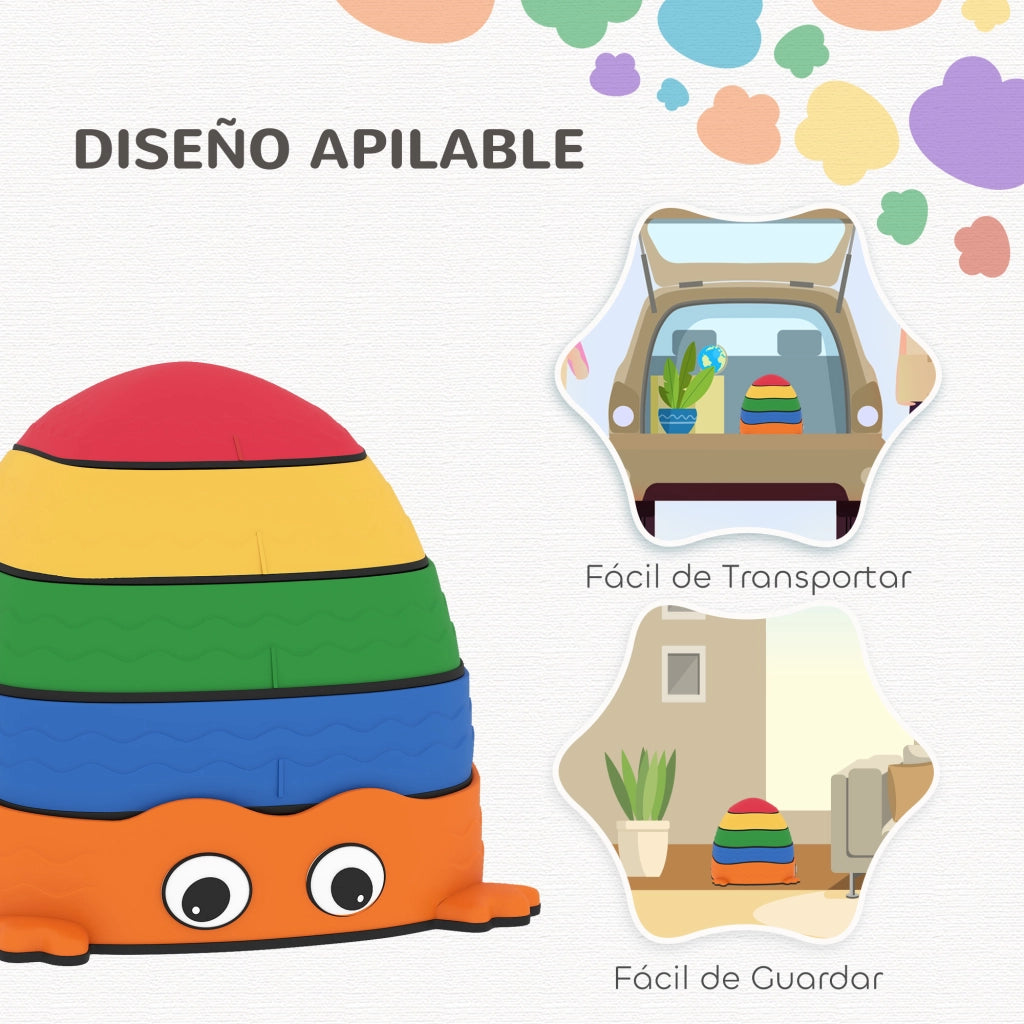 Set di Pietre da Equilibrio per Bambini ¨C zephmum ¨C Multicolore, 5 Pezzi, per Interno ed Esterno