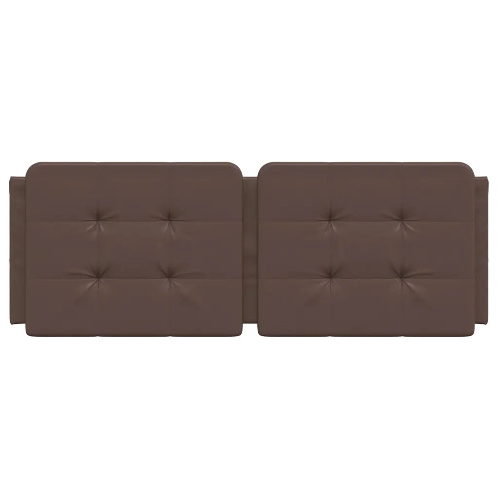 Cuscino Testiera Zadar Marrone 120 cm in Similpelle 374852