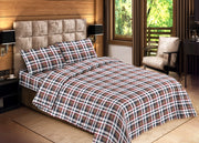 Sacco Copripiumino Piumone Letto 100% Cotone Disegno Scozia RP Made Italy - 1 Piazza - Scozia