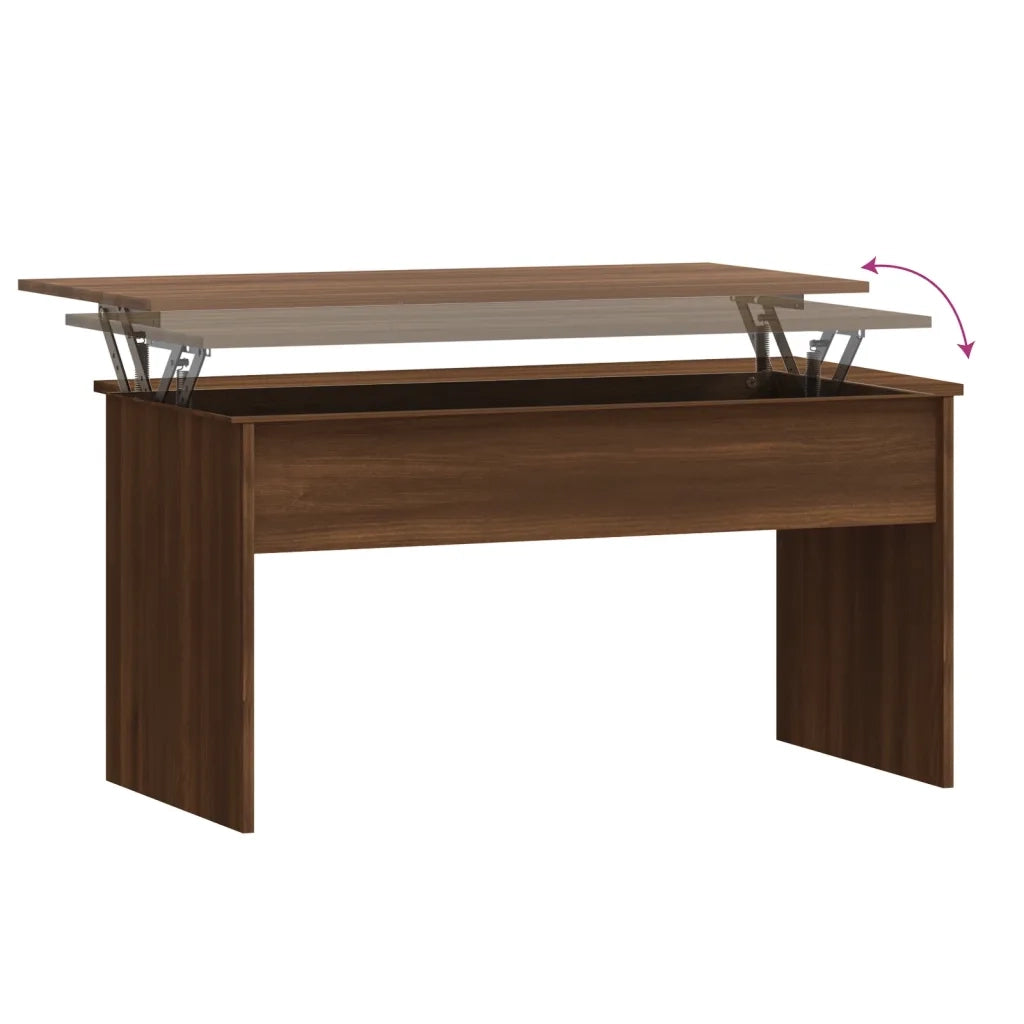 Tavolino Rovere Marrone 102x50,5x52,5 cm in Legno Multistrato cod mxl 12591