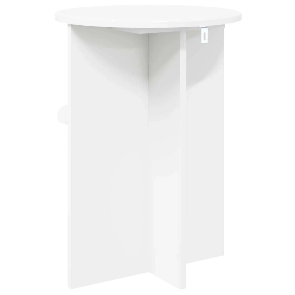 Tavolo laterale Bianco Ø 39,5 x 55 cm Legno ingegnerizzato 8001019