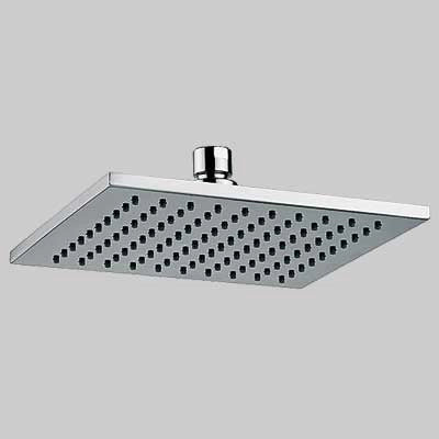 SOFFIONE DOCCIA SATURNO OTTONE CROMATO  1/2  200x200 mm     MADE IN ITALY