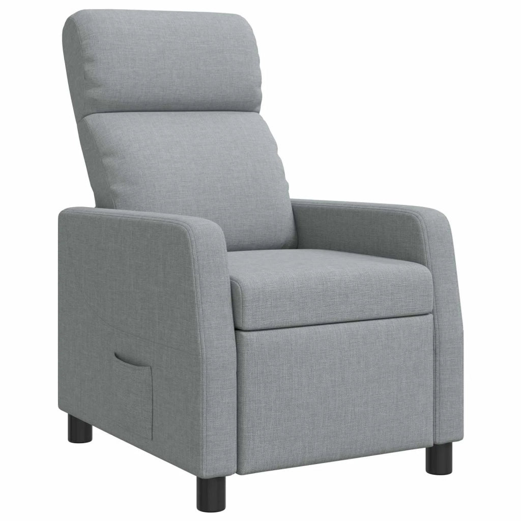 Divano Sedia-Poltrona reclinabile Grigio Chiaro Tessuto 330513