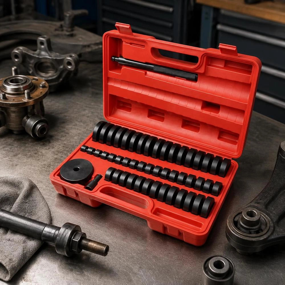 Mounting Discs, Pressure Piece, 52-piece Drive Set, Bearings