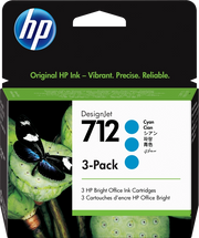 HP Confezione da 3 cartucce di inchiostro ciano originale DesignJet 712 da 29 ml