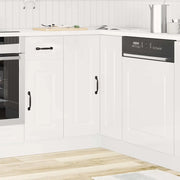 Mobile Base ad Angolo Cucina Kalmar Bianco Lucido in Truciolato