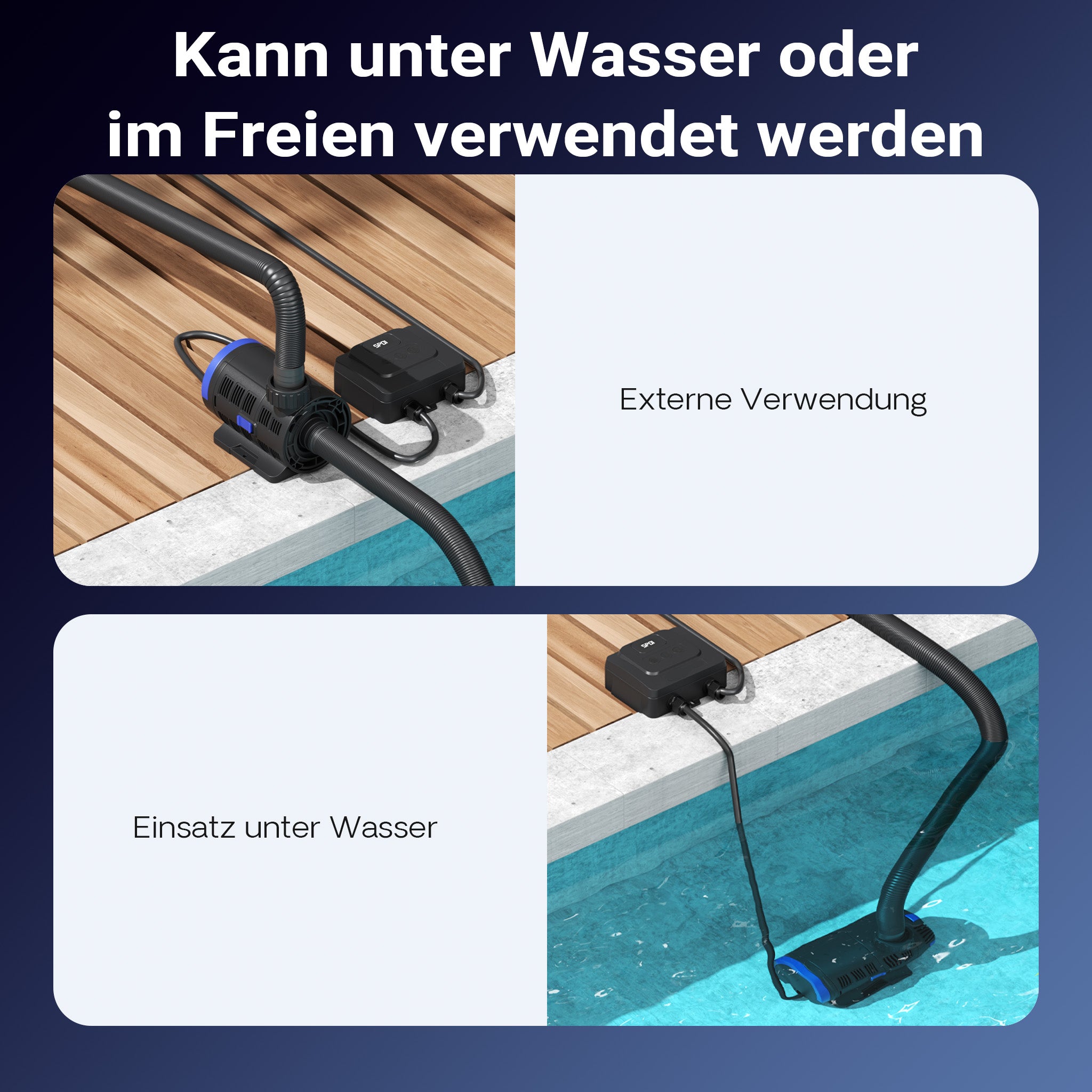 CET-8000 SuperECO Pompa per laghetto Regolabile in continuo da 500 a 8000l/h con 80W