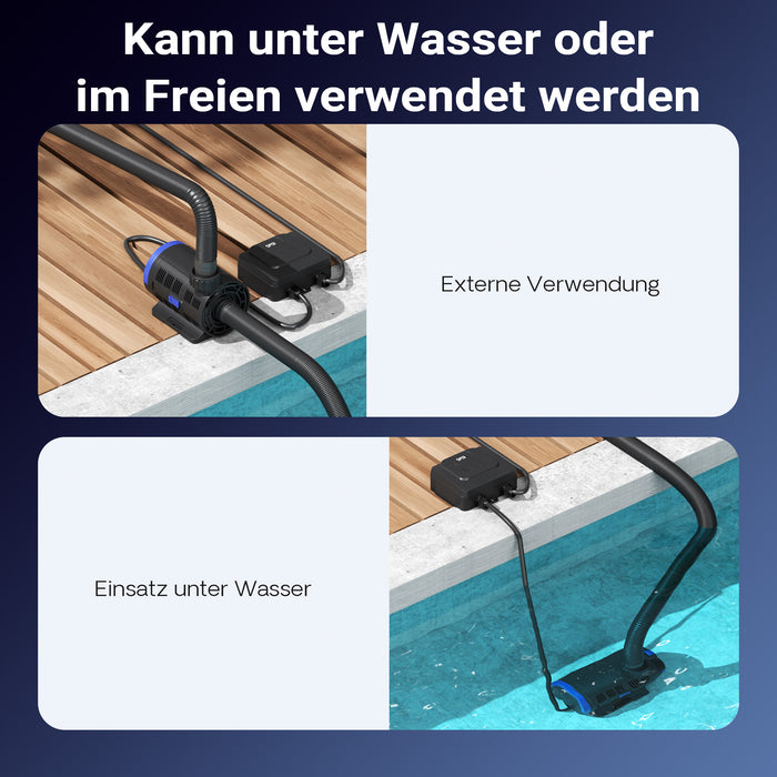 CET-8000 SuperECO Pompa per laghetto Regolabile in continuo da 500 a 8000l/h con 80W