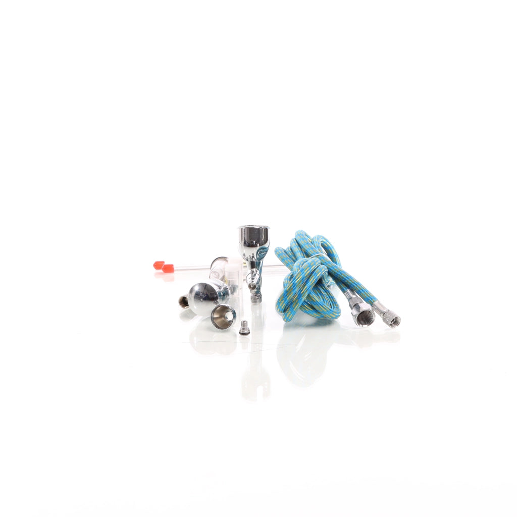 Aerografo doppia azione mod.186K, serbatoi 2, 5, 13ml, ugelli 0,2 0,5 mm, Filtro Aeropenna aerografia