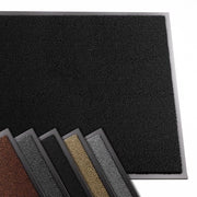 Matto di ingresso di alta qualità per interni ed esterni, raccoglitore di sporcizia, anti-slip, lavabile e resistente alle intemperie, matto di ingresso per entrate e spazi esterni, guida di passaggio, sottile 90x120cm, nero