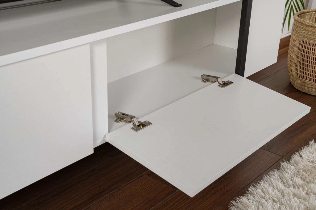 Mobile TV in legno "Serenity" 180 x 30 x 45 cm - Bianco