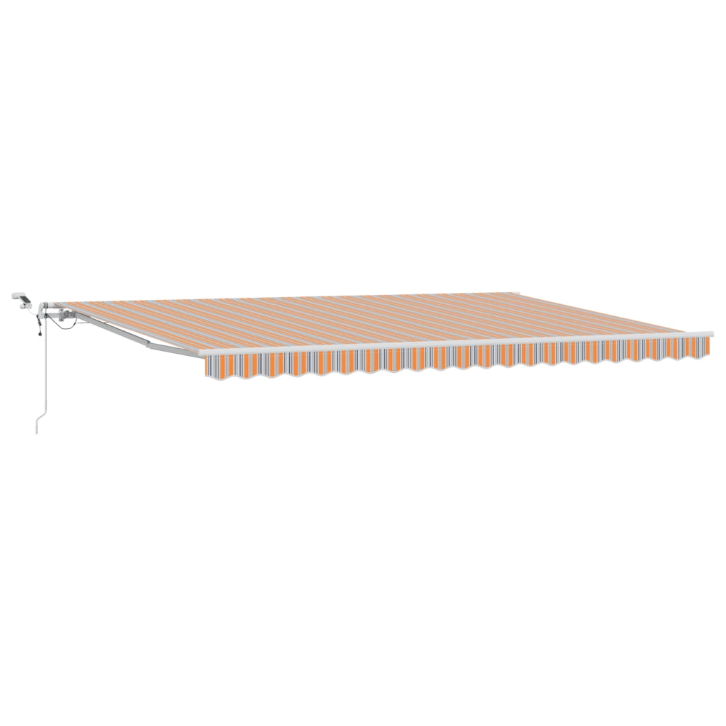 Tenda Retrattile Automatica con Strisce Multicolori LED 500x350 cm