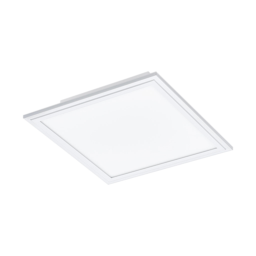 Plafoniera Moderna Salobrena 1 Alluminio Bianco Luce Led Integrato 14W