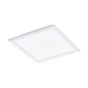 Plafoniera Moderna Salobrena 1 Alluminio Bianco Luce Led Integrato 14W