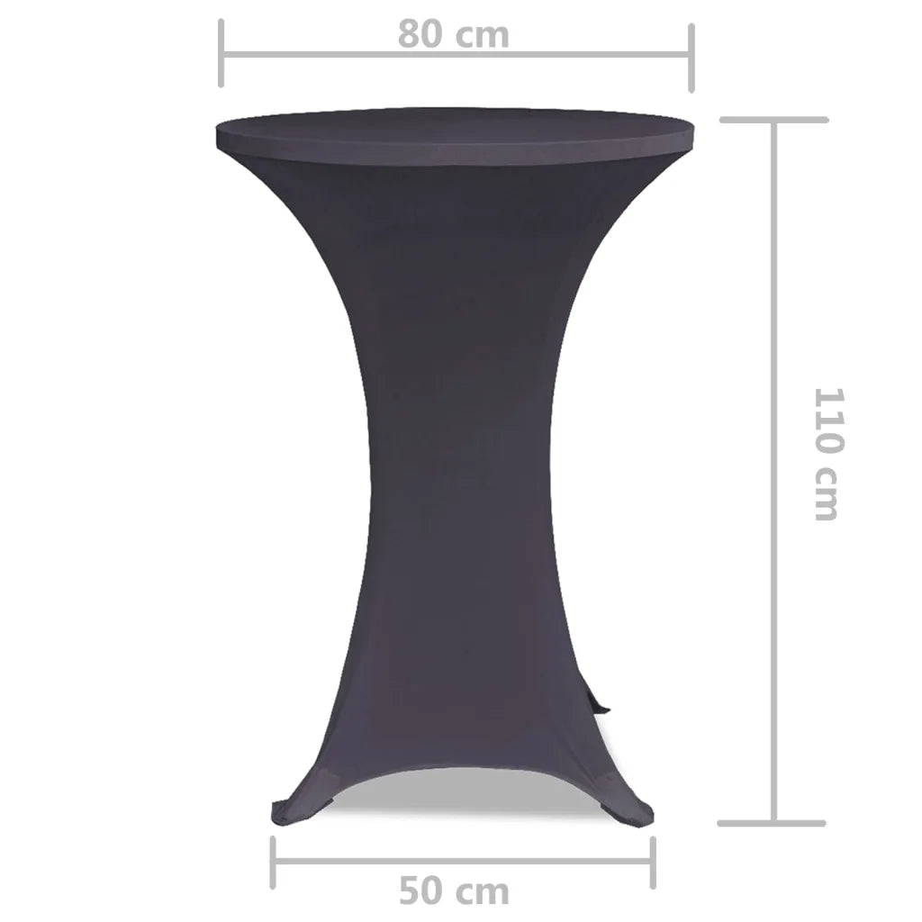 Copertura Elastica per Tavolo 80 cm Antracite CFW7436796