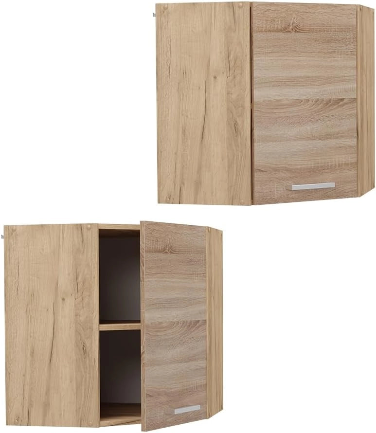 Mobile angolare da cucina R-Line, Sonoma, 57 cm, per la libera combinazione all'interno di sistemi cucina modulari