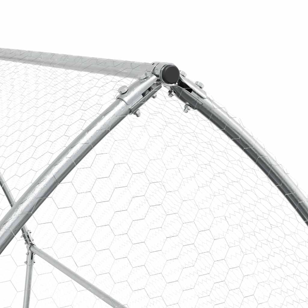 Pollaio Silver 200 x 105 x 182 cm acciaio zincato Silver 02_0041667