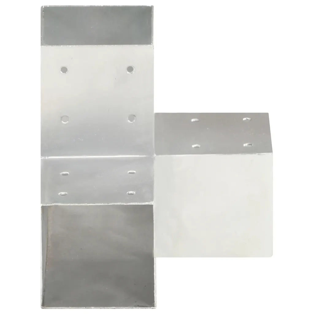 Connettori per Pali a Forma di Y 4 pz Metallo Zincato 91x91 mm 145474