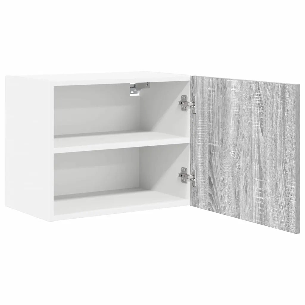 Armadio pensile Grigio Sonoma e Bianco 50 x 31 x 40 cm 884156
