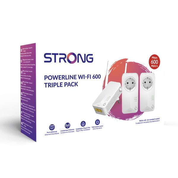 Adattatori ethernet - powerline wi-fi 600 kit 3x - PLWF600TRIEUV2