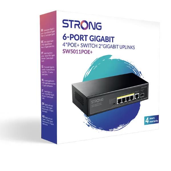 Switch poe 4 porte gigabit - SW5011POE+